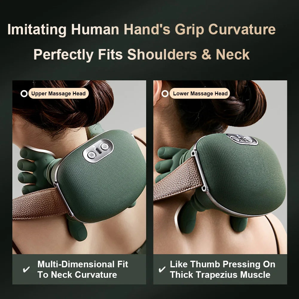 Smart Neck & Shoulder Massager – Heated Relief for Ultimate Relaxation